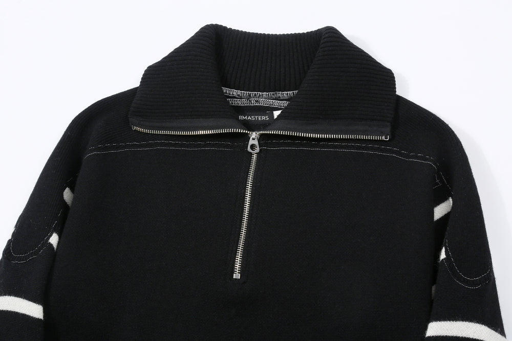 attractions wearmasters lot 582 turtle neck half zip wool sweater
