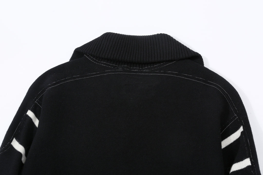 attractions wearmasters lot 582 turtle neck half zip wool sweater
