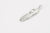 Moto Hideo Motoike FT-06-L Silver Feather with K18 Gold Heart Top - Medium