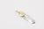 Moto Hideo Motoike FT-06-R Silver Feather with K18 Gold Heart Top - Medium k18 detail