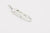 Moto Hideo Motoike FT-06-R Silver Feather with K18 Gold Heart Top - Medium back tip detail