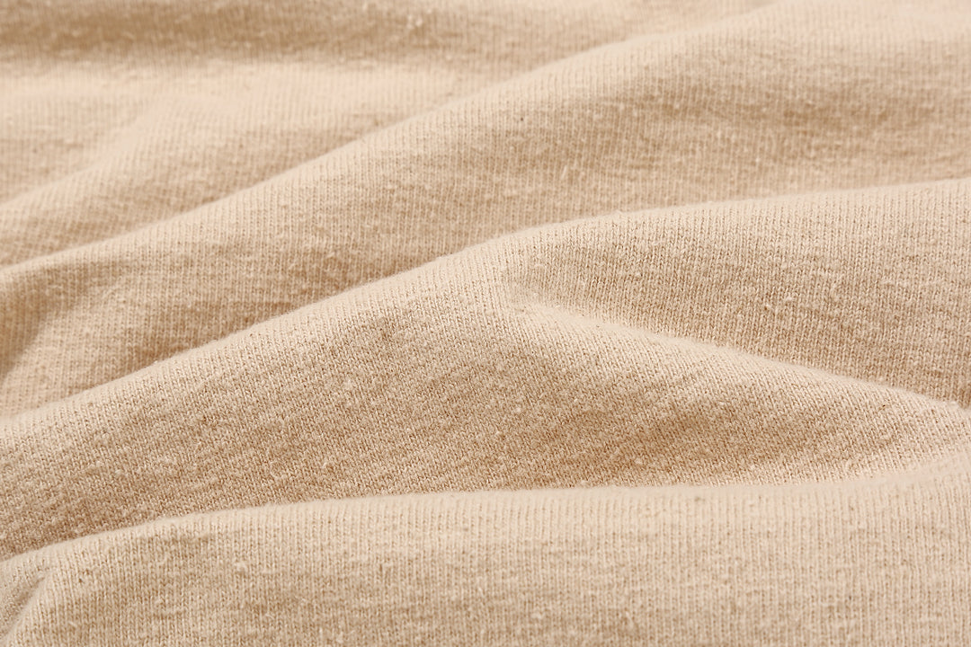 Samurai Jeans SJST-SC02 Samurai Cotton Henley Neck T-Shirt Made in Japan fabric close up