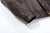 Boncoura Type 3 Horsehide Leather Jacket Hand-Waxed Brown Finish Made in Japan cuff