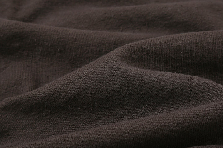 Samurai Jeans SJST-SC02 Samurai Cotton Henley Neck T-Shirt Made in Japan fabric close up