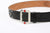 Attractions x ACE Western Belts A20032 Studded and Jeweled Belt Black – Double-Prong Buckle Front View