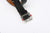 Attractions x ACE Western Belts A20032 Studded and Jeweled Belt Black – Angled Buckle and Red Jewel Detail