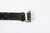 Attractions x ACE Western Belts A20032 Studded and Jeweled Belt Black – Buckle and Leather Keeper Flat View