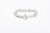 Moto BR-01 handmade chain bracelet silver K18 gold accent Japan handcrafted bracelet front