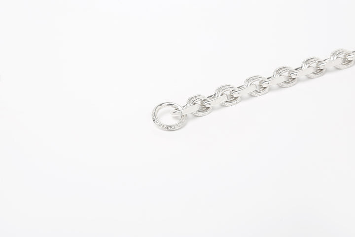 Moto BR-01 handmade chain bracelet silver K18 gold accent Japan handcrafted bracelet
