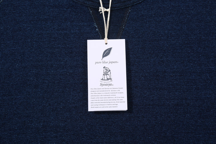 Pure Blue Japan 5411-ID Heavyweight Indigo Slub Jersey T-Shirt Raglan Sleeve Made in Japan Tag