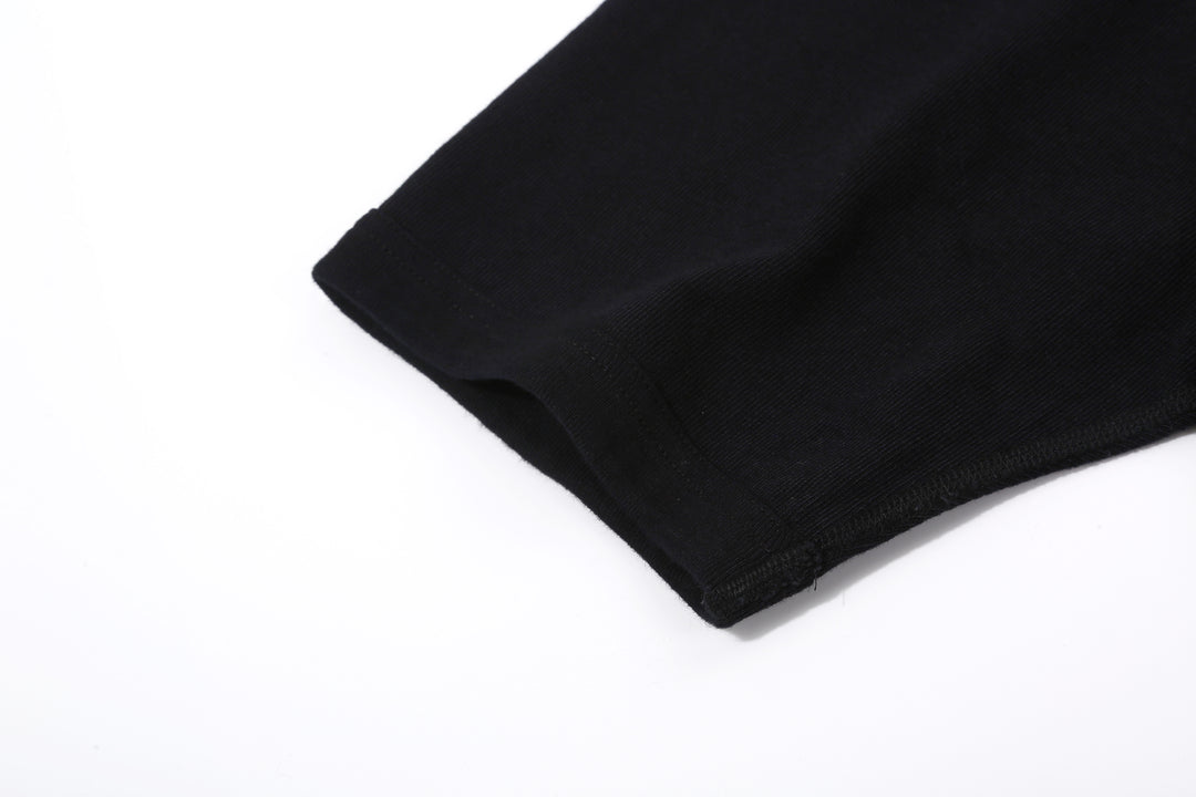 Pure Blue Japan 5411-IDBK Heavyweight Indigo + Black Slub Jersey T-Shirt Raglan Sleeve Made in Japan Cuff Rib