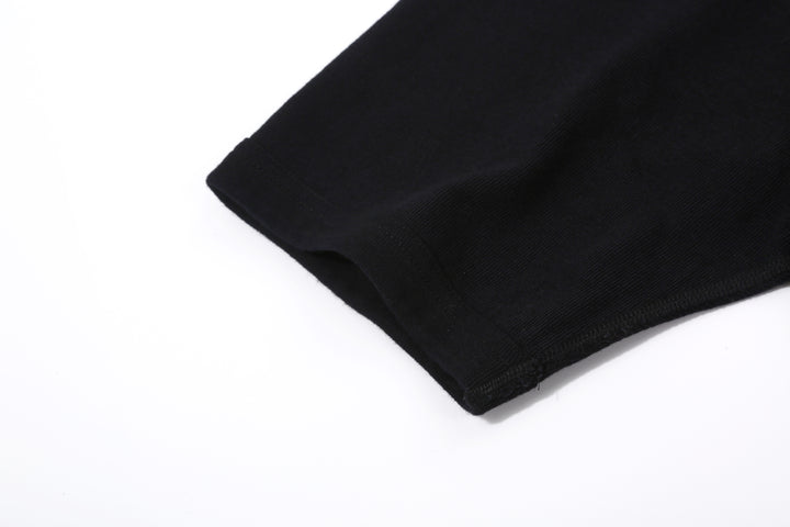 Pure Blue Japan 5411-IDBK Heavyweight Indigo + Black Slub Jersey T-Shirt Raglan Sleeve Made in Japan Cuff Rib