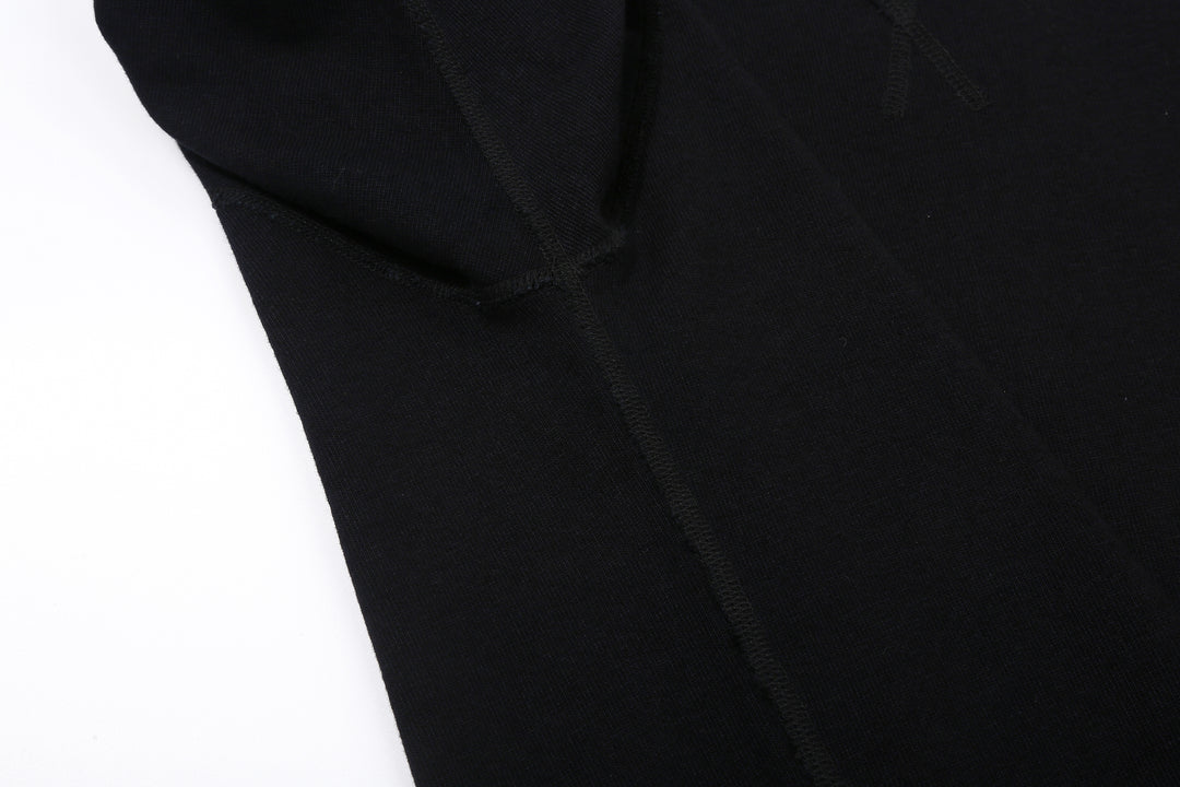 Pure Blue Japan 5411-IDBK Heavyweight Indigo + Black Slub Jersey T-Shirt Raglan Sleeve Made in Japan Side Seam