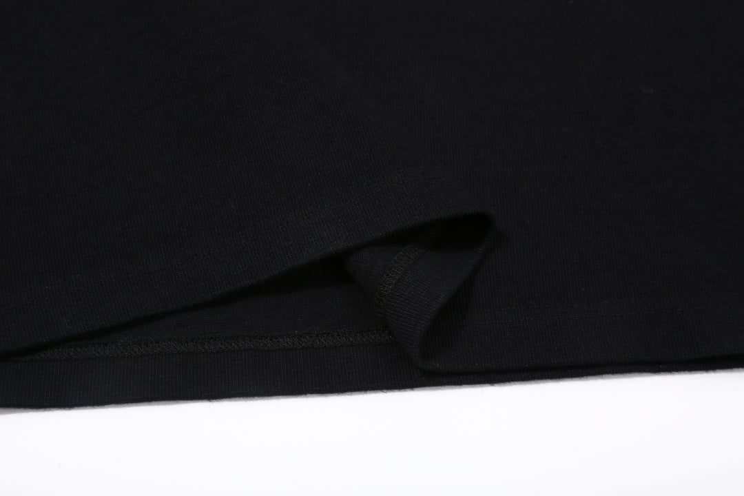 Pure Blue Japan 5411-IDBK Heavyweight Indigo + Black Slub Jersey T-Shirt Raglan Sleeve Made in Japan Hem