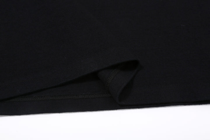 Pure Blue Japan 5411-IDBK Heavyweight Indigo + Black Slub Jersey T-Shirt Raglan Sleeve Made in Japan Hem
