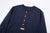 Freewheelers 2535004 Heavyweight Henley Shirt in Dry Navy – Four-Button Front Placket