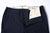 Boncoura 41 indigo herringbone trousers front view buttons detail