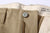Boncoura 41 khaki chino trousers high density chino cloth made in Japan button detail