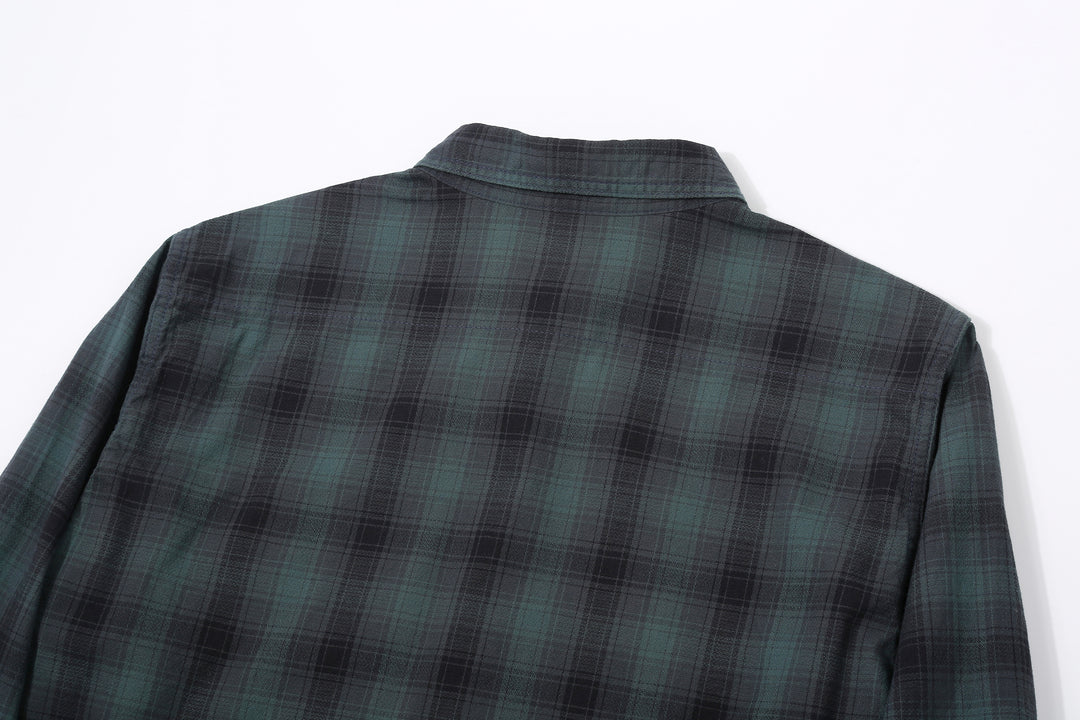 Deluxeware LV-36 Amundsen Dobby Ombre Check Shirt – Upper Back Check Pattern