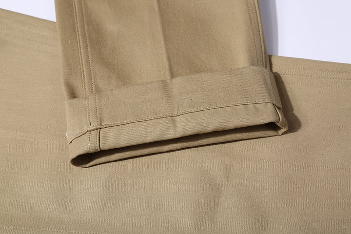 Boncoura Selvedge Chino 41 Khaki Trousers