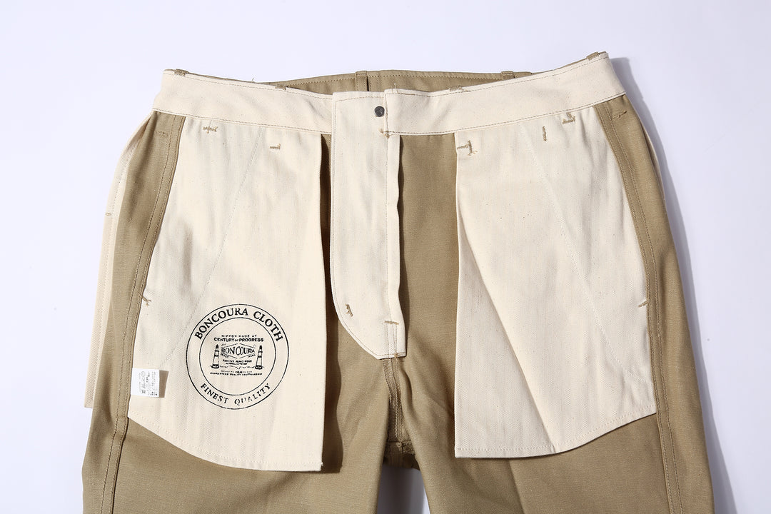 Boncoura Selvedge Chino 41 Khaki Trousers