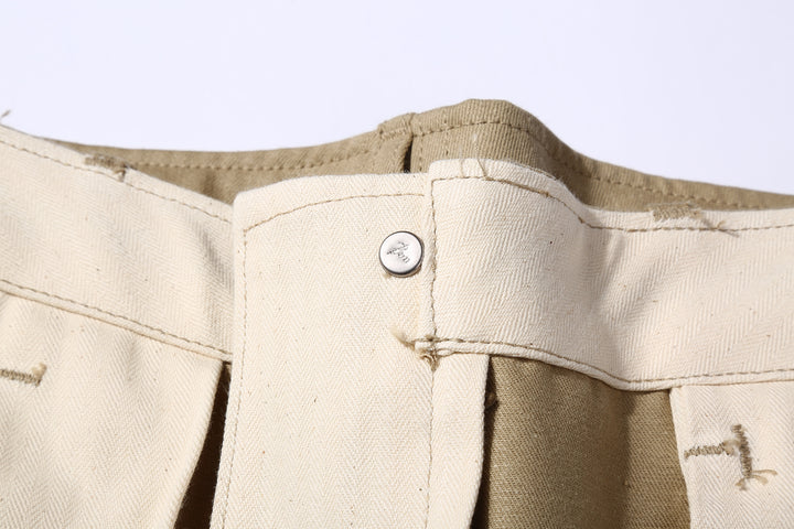 Boncoura Selvedge Chino 41 Khaki Trousers