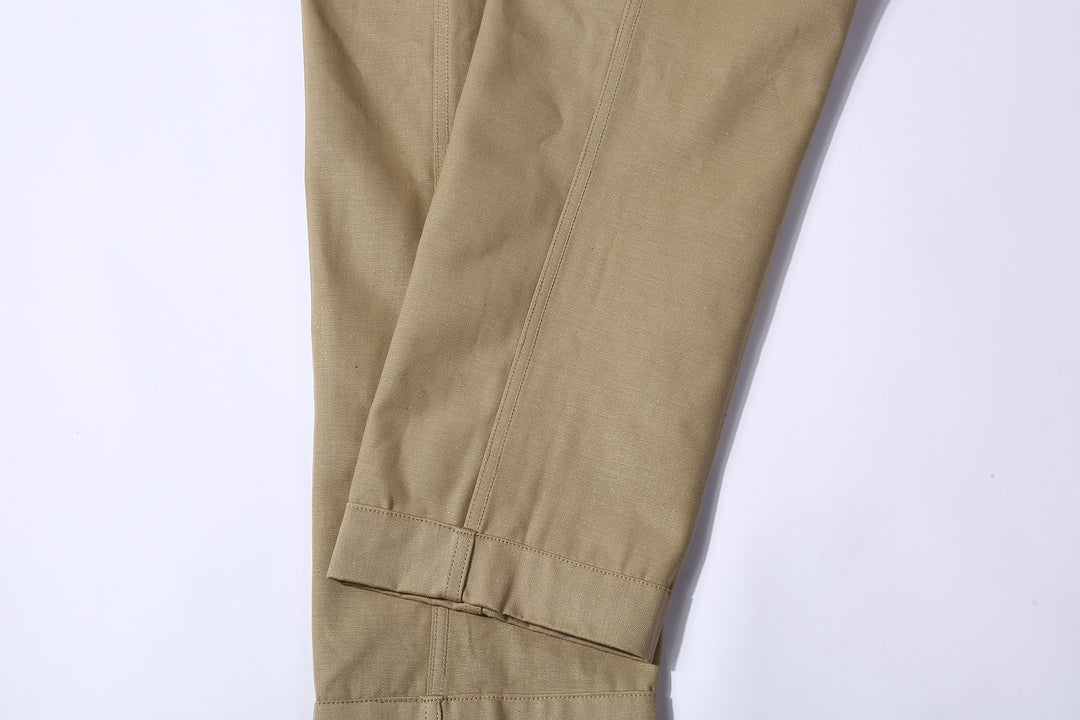 Boncoura Selvedge Chino 41 Khaki Trousers