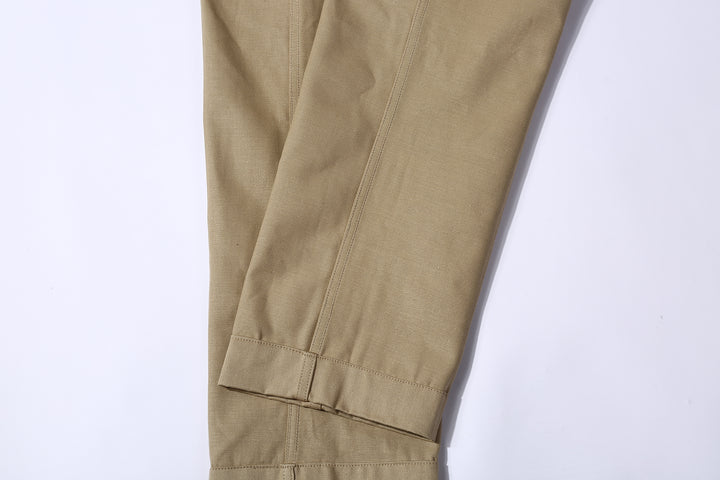 Boncoura Selvedge Chino 41 Khaki Trousers