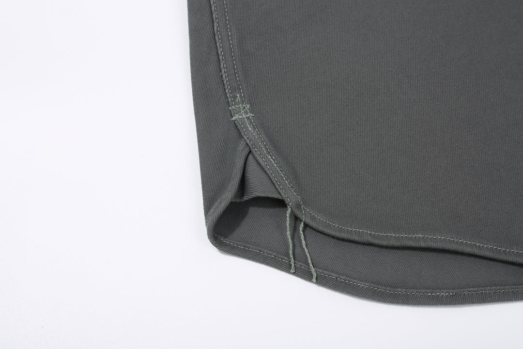 Freewheelers 2533006 Gemsa Hard Twist Kersey Work Shirt in Steel Grey – Side Gusset Detail