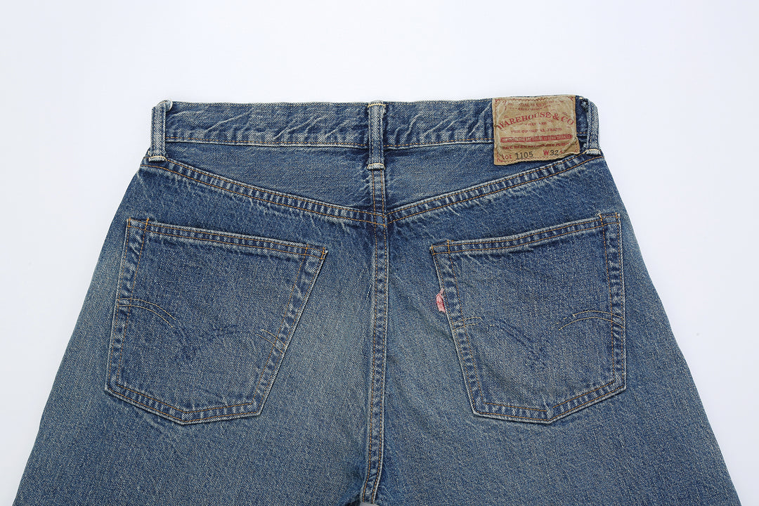 Warehouse 2nd-Hand 1105 Vintage Wash Selvedge Denim - Light Indigo