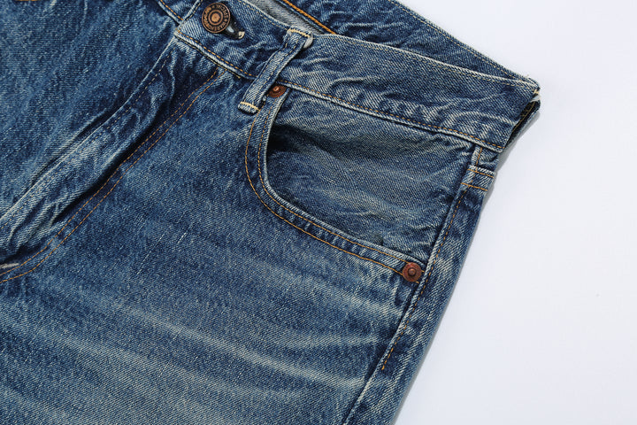 Warehouse 2nd-Hand 1105 Vintage Wash Selvedge Denim - Light Indigo