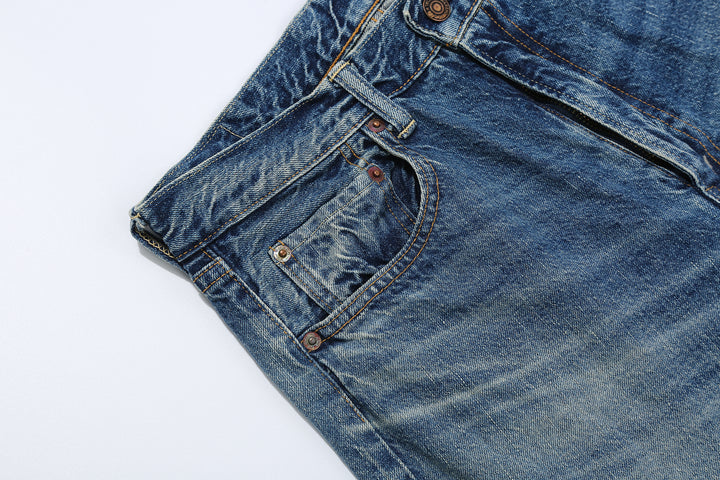 Warehouse 2nd-Hand 1105 Vintage Wash Selvedge Denim - Light Indigo