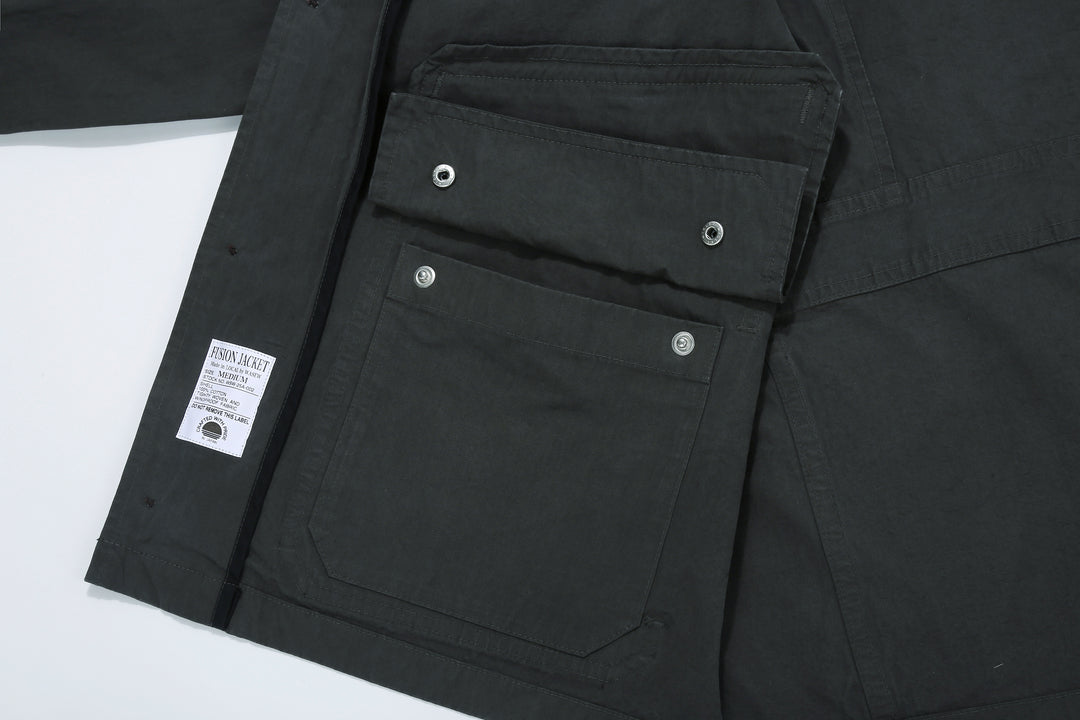 WASEW WSW-25A-002 M-421 utility hunting jacket black made in Japan military outdoor jacket multi pocket inner pocket
