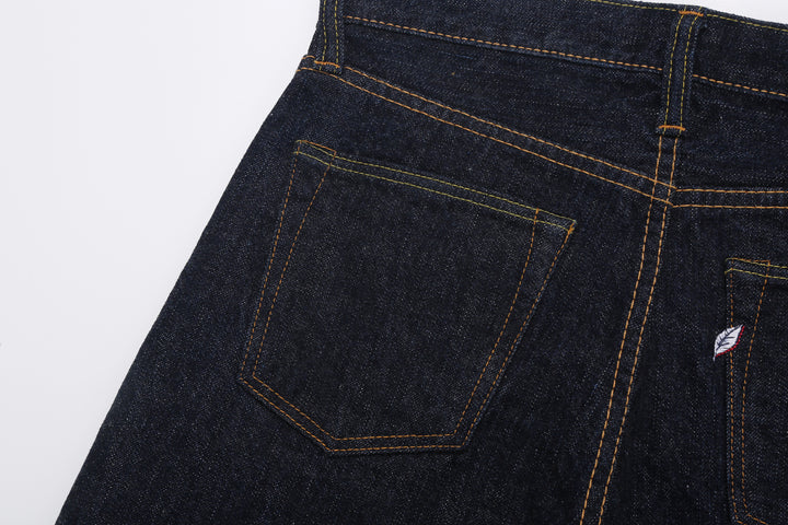 Pure Blue Japan XX-019 14oz Indigo Selvedge Jeans - Back Pocket Detail