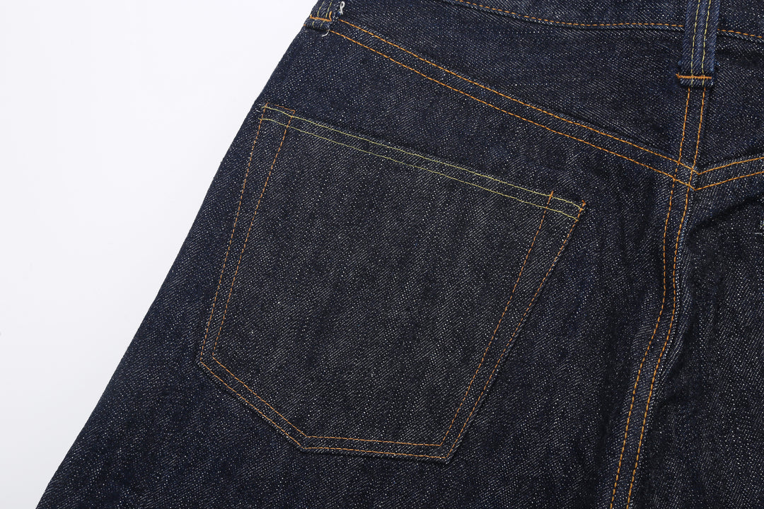 Samurai Jeans S310XX19ozII "Kiwami" Selvedge Denim - Wide Straight Fit - Back Pocket Detail