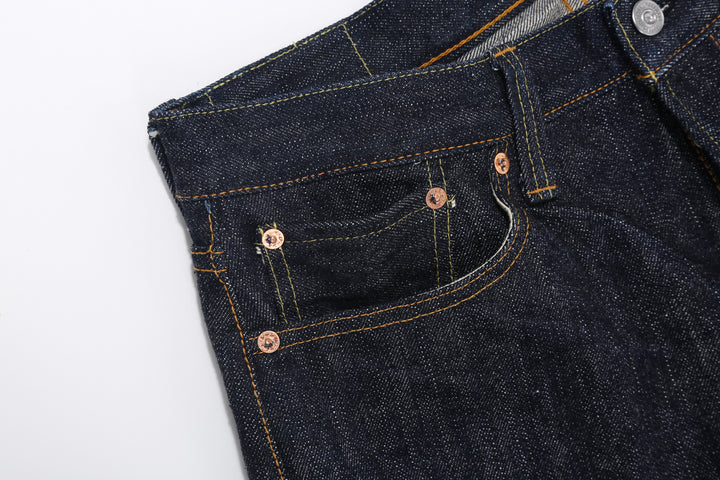 Samurai Jeans S310XX19ozII "Kiwami" Selvedge Denim - Wide Straight Fit - Coin Pocket And Rivet Detail