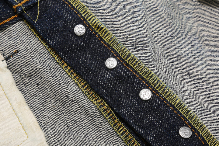 Samurai Jeans S310XX19ozII "Kiwami" Selvedge Denim - Wide Straight Fit - Button Reverse Side Detail