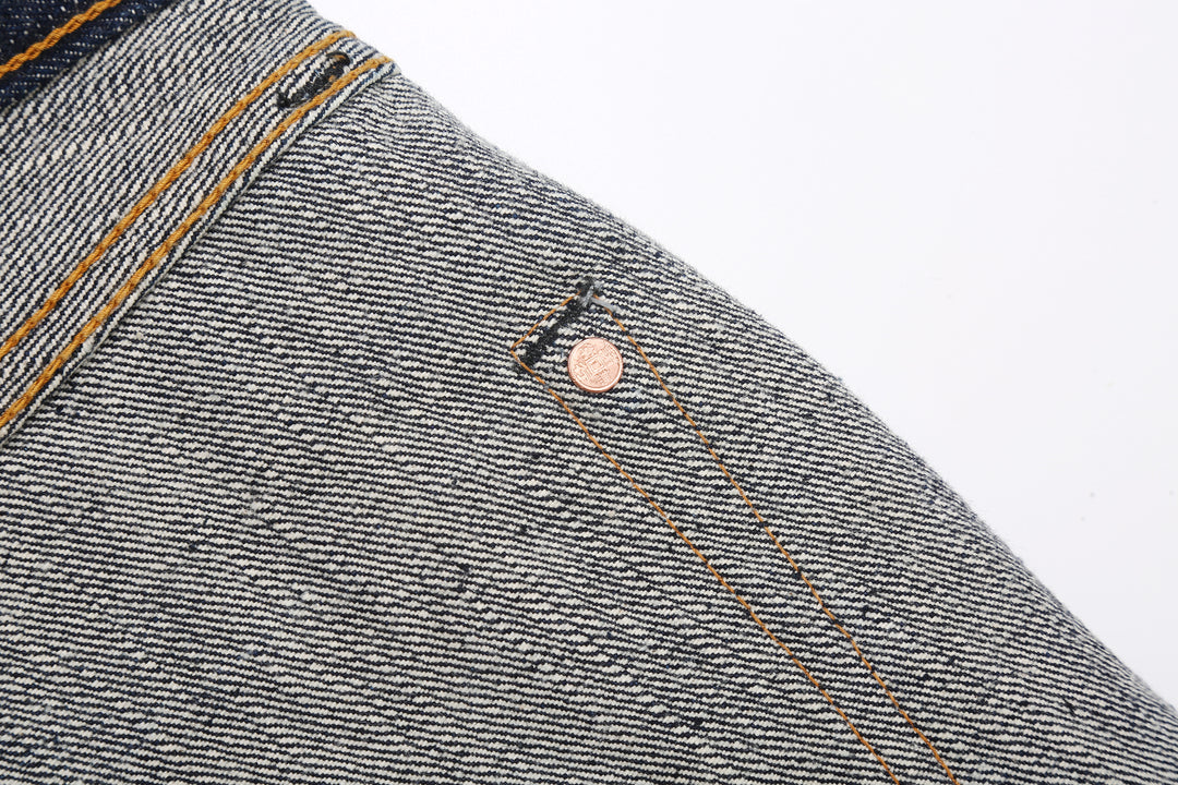 Samurai Jeans S310XX19ozII "Kiwami" Selvedge Denim - Wide Straight Fit - "Shogyō Mujō" Copper Hidden Rivet Detail