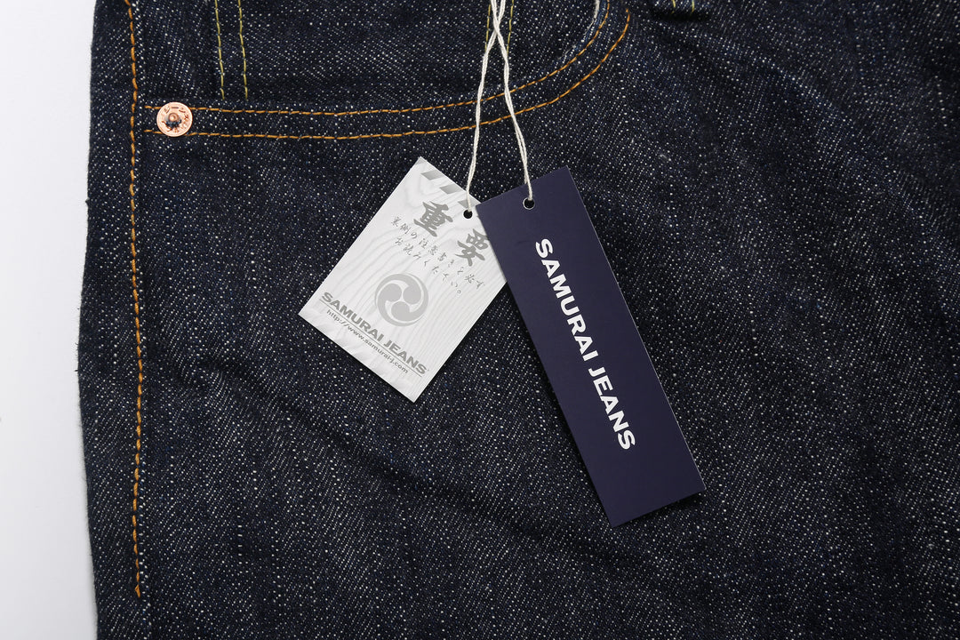 Samurai Jeans S310XX19ozII "Kiwami" Selvedge Denim - Wide Straight Fit - Product Tag Detail