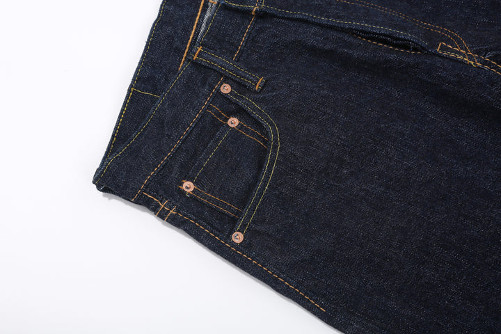 Pure Blue Japan XX-019 14oz Indigo Selvedge Jeans - Coin Pocket Close-Up
