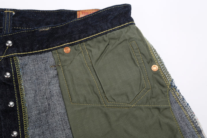 Freewheelers 2612441 Lot S601XX WWII 14oz Selvedge Jeans – Herringbone Pocket Bag