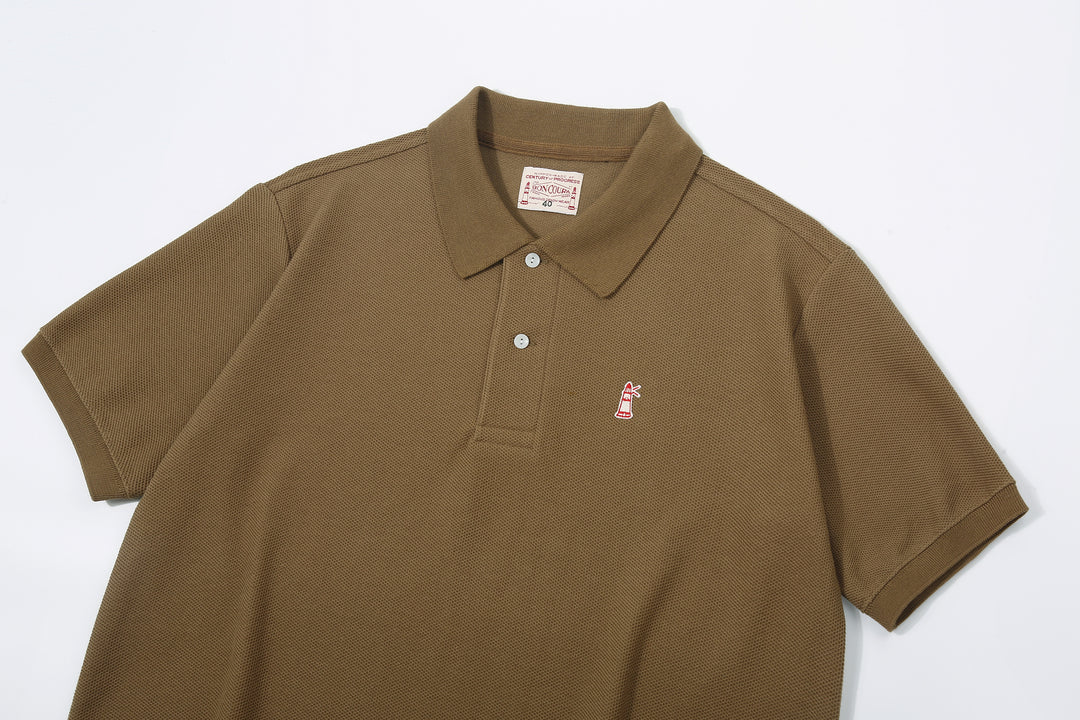 Boncoura Heavyweight Special Knit Polo Shirt made in Japan ボンクラポロシャツ Coyote Collar