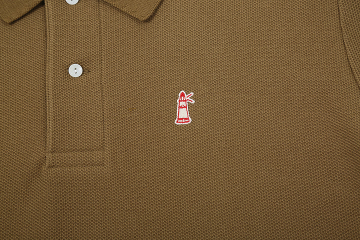 Boncoura Heavyweight Special Knit Polo Shirt made in Japan ボンクラポロシャツ Coyote Lighthouse Embroidery