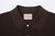 Boncoura Heavyweight Special Knit Polo Shirt made in Japan ボンクラポロシャツ Brown Collar Close Up