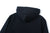 Samurai Jeans SIS25-102 14.5oz Indigo Full-Zip Hoodie - Kakishibu Overdyed Hood Back View