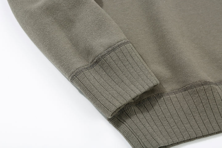 Pure Blue Japan 5400-SUMI Raglan Sleeve Sweatshirt - Sumi-Dyed Made in Japan - Ribbed Cuff Detail