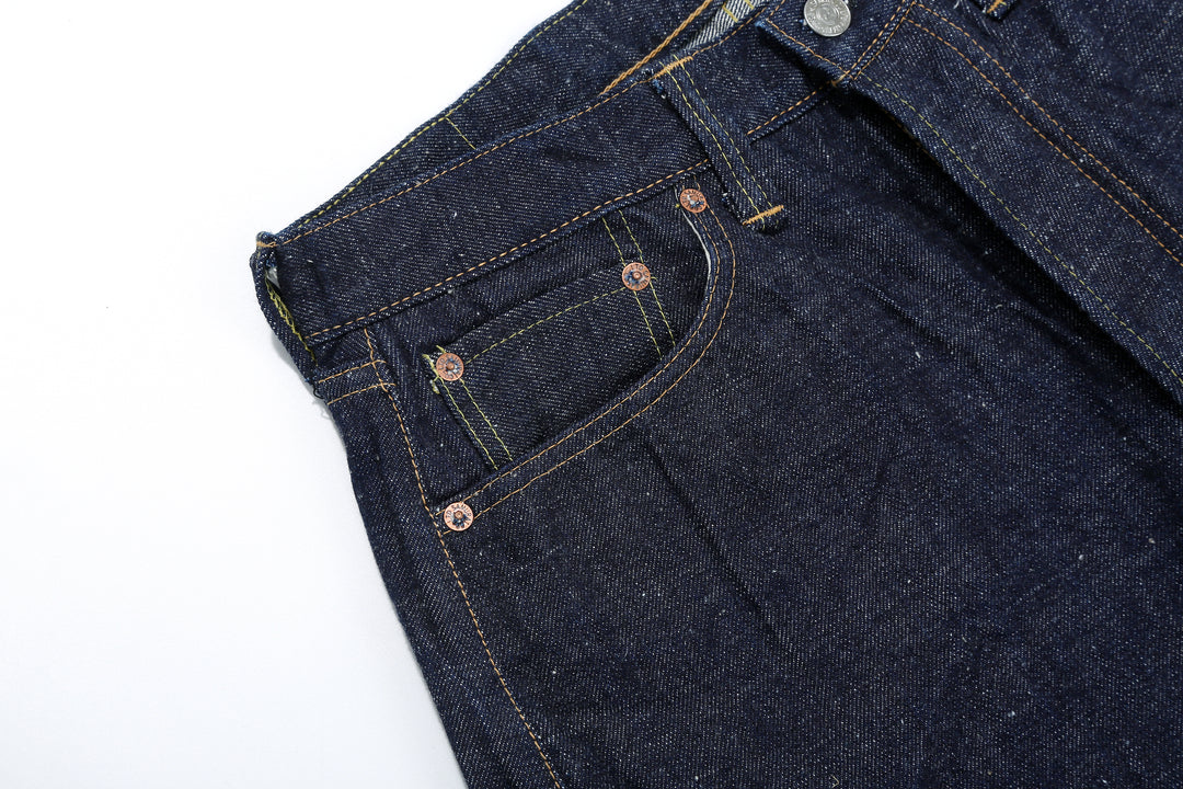 Samurai Jeans S510HXII 15.8oz selvedge denim regular straight made in Japan GL3 fabric right pocket