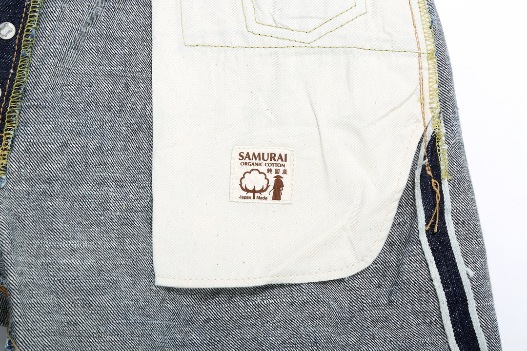 Samurai Jeans S510HXII 15.8oz selvedge denim regular straight made in Japan GL3 fabric pocket bag