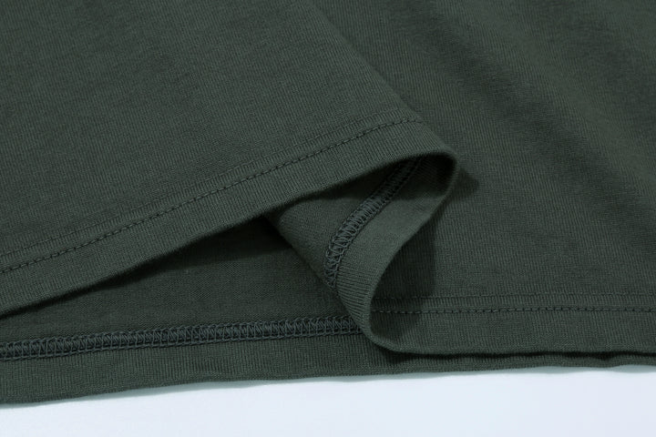 Deluxeware SDHT-00 10.5oz Loopwheeled Henley Neck T-Shirt
