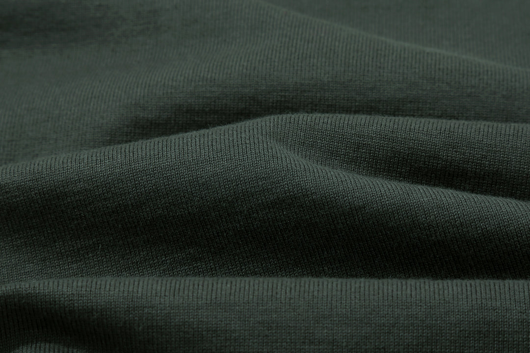 Deluxeware SDHT-00 10.5oz loopwheeled henley t-shirt made in Japan heavyweight green grey